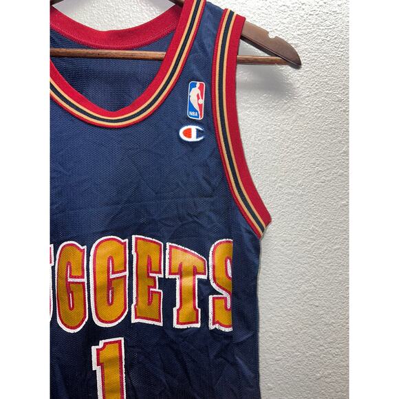 Vintage Mahmoud Abdul Rauf Jersey Demver Nuggets Champion NBA 36 Small - Picture 4 of 12